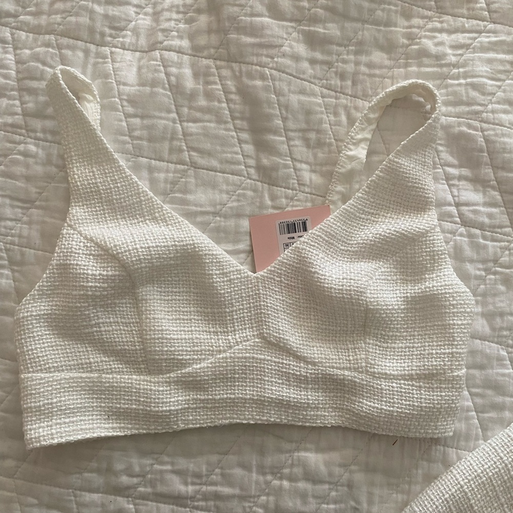 White Showpo Crop and Pant set